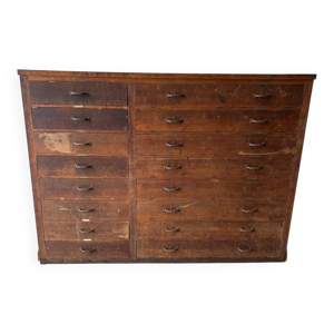 Grand meuble de métier - tiroirs