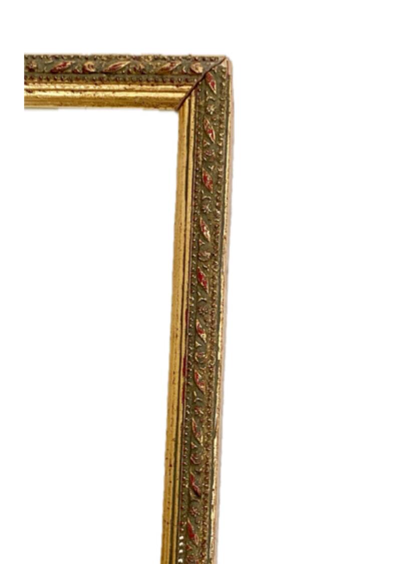 Oil on paper, wooden frame, glass