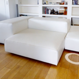 Extra wall leather sofa living divani