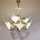 Murano Glass Canna Lily Chandelier, 1970s
