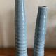 Duo de vases acier et grès