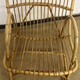 Fauteuil en bambou et rotin