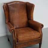 Vintage Dutch Cognac Colored Leather Vintage Dutch Cognac Colored Leather Club ChairClub Chair