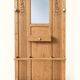 Art Deco Wardrobe Solid Carved Oak Bevelled Mirror 1930