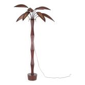 Lampadaire « cocotier » en bois