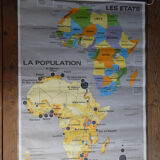 School map poster vintage Africa edition MDI