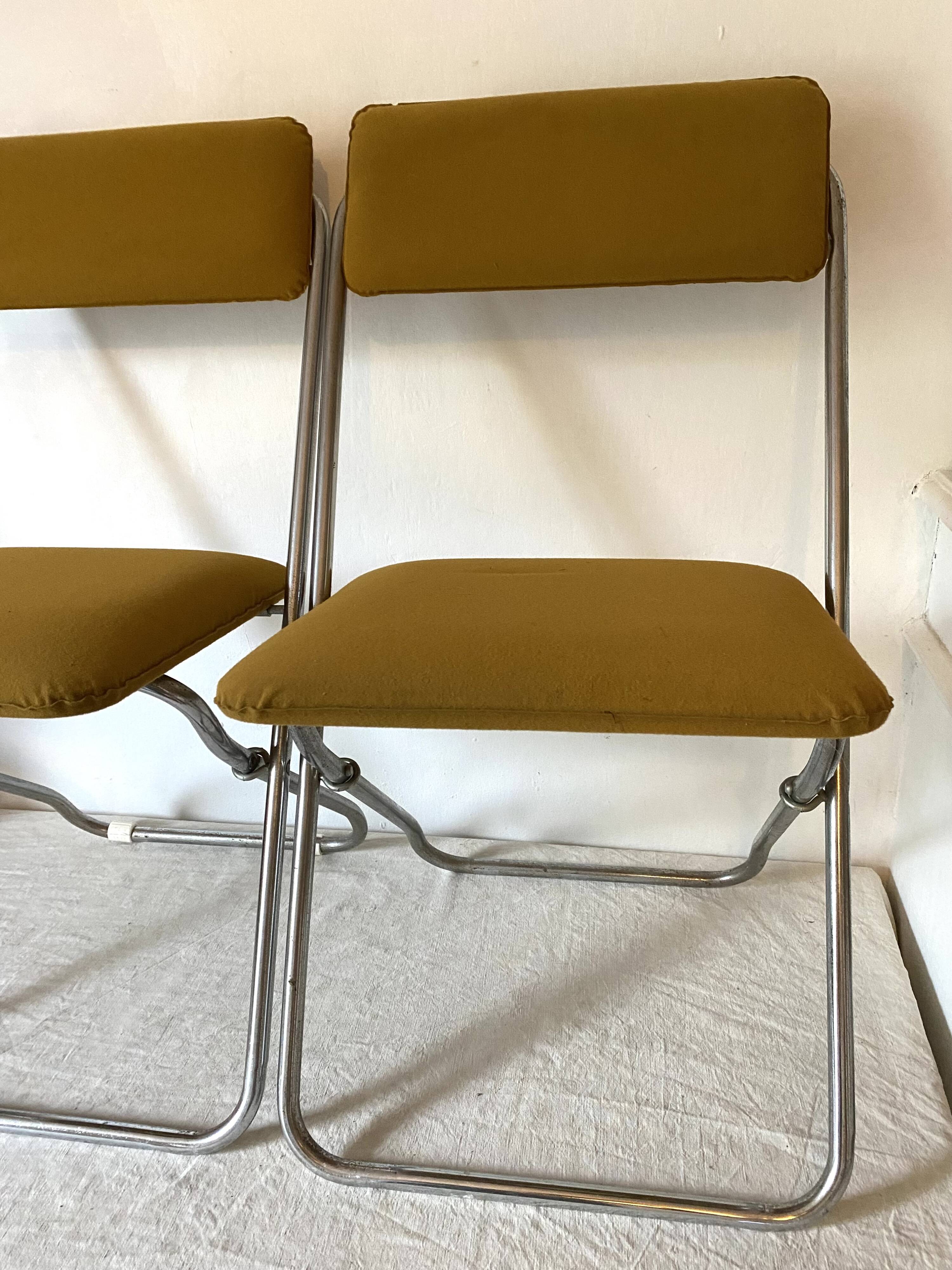 Framar vintage folding chairs; 70s