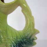 Saint Clément rooster pitcher, barbotine, 1950s