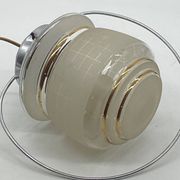 Art Deco chandelier / light fixture / pendant light, vintage, chrome