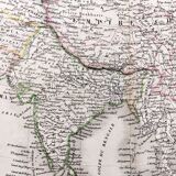 Old Map of Asia - 1842