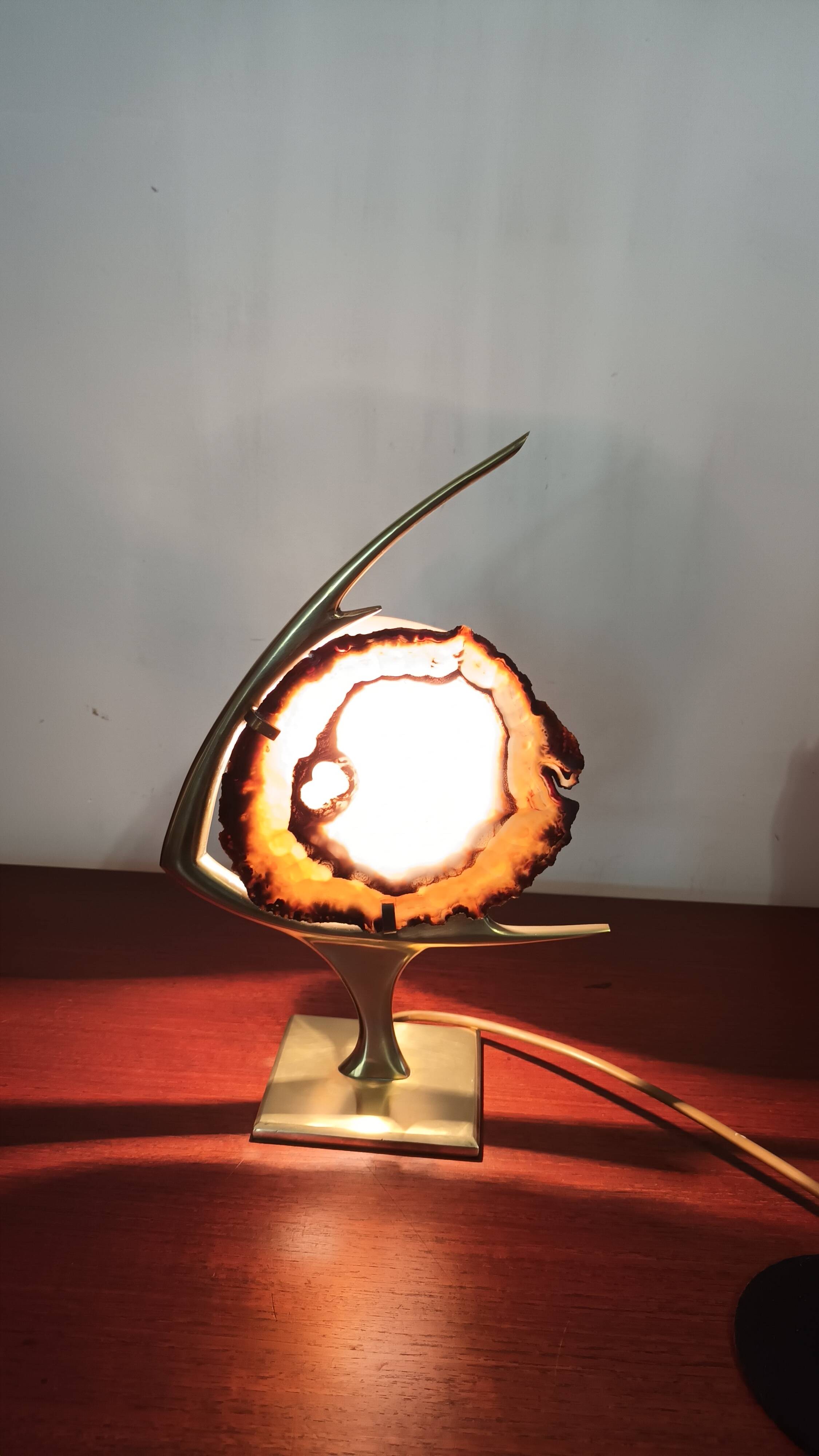 Fish lamp attributed to Willy Daro, 1970s.