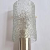 Midcentury Glass and Chrome Wall Lamp, Germany, 1970s