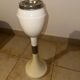 Italian ashtray 1970's in white plastic with its space age tulip foot
