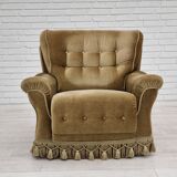 Fauteuil vintage danoise avec rembourrage années 1970