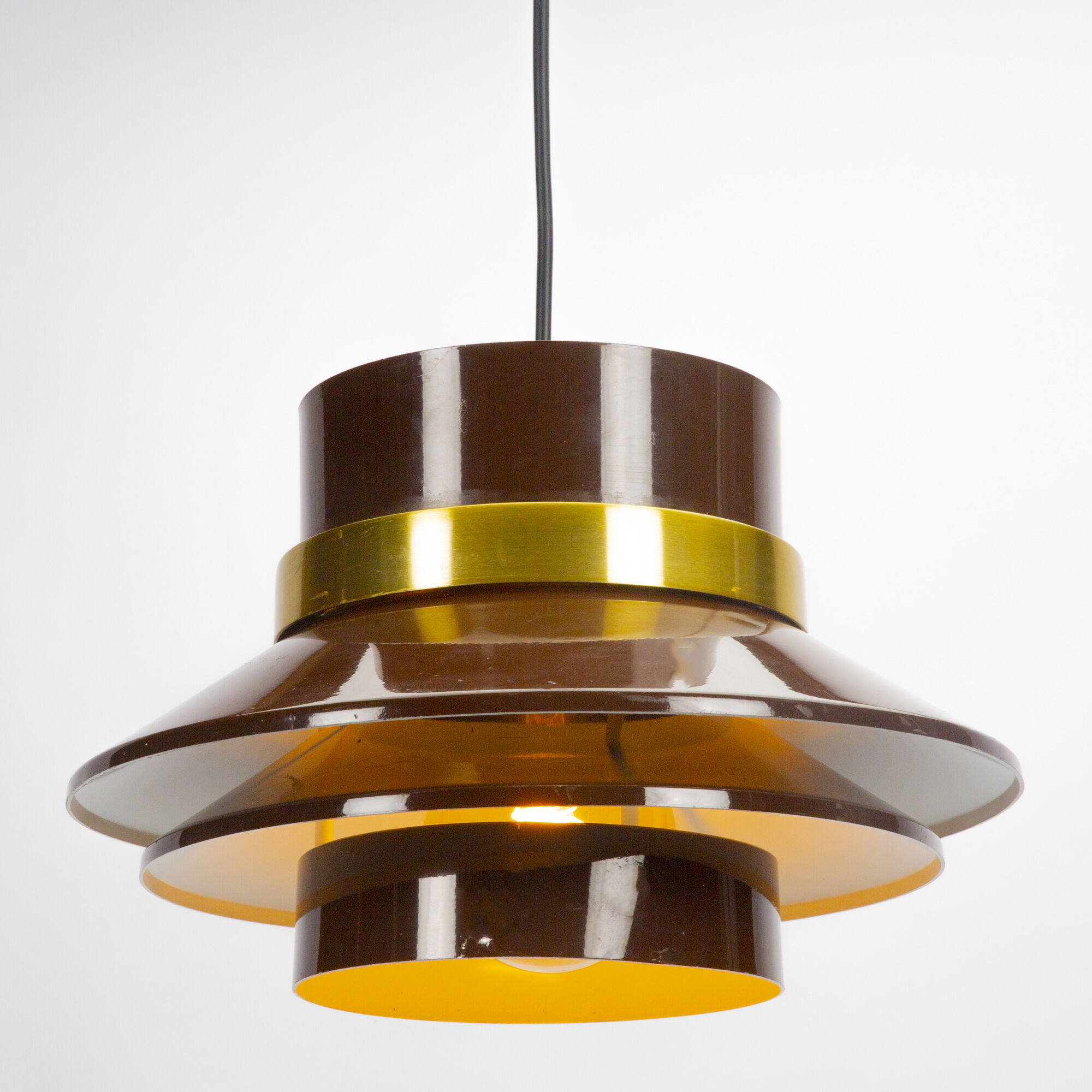 Brown Carl Thore for Granhaga Metalindustri Pendant Lamp