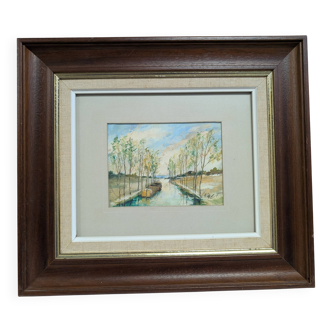 Old painting 20th century Henri Burnet