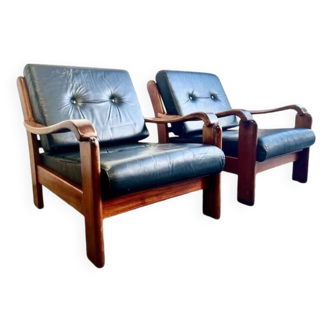Ensemble de 2 fauteuils vintage