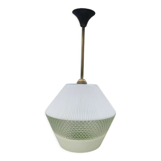 Vintage glass hanging lamp