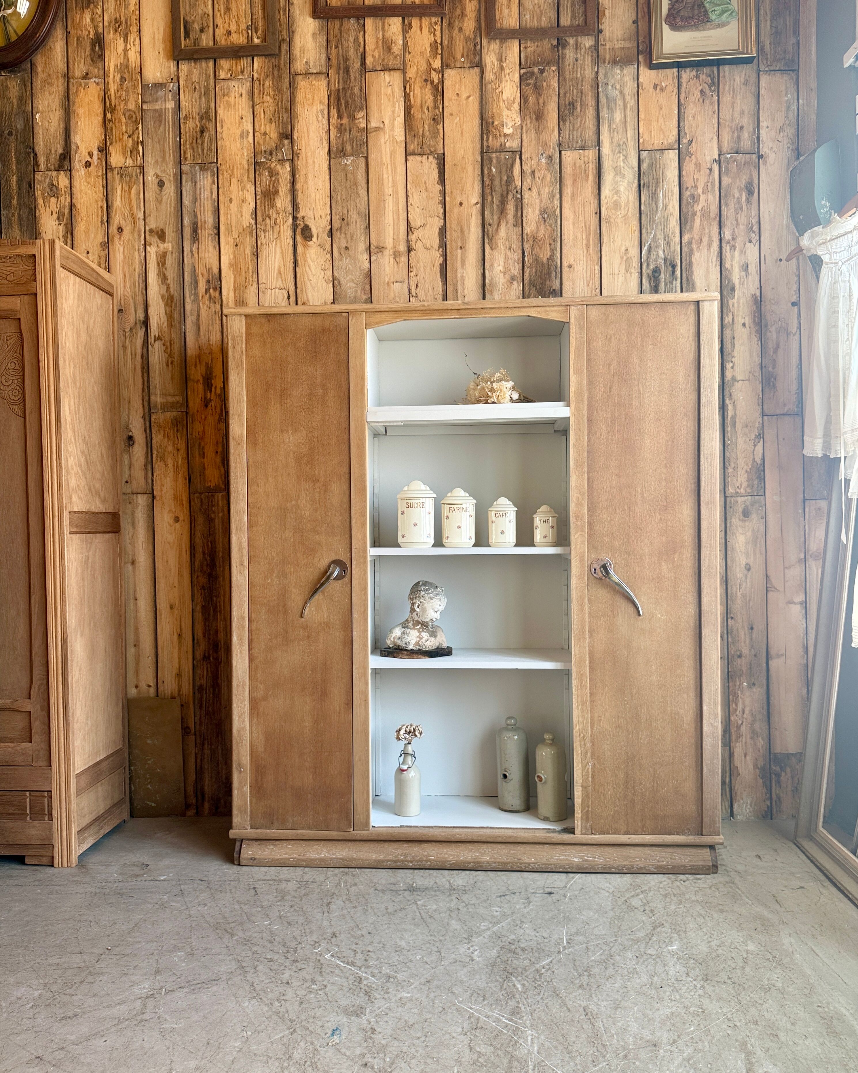 Art Deco oak library cabinet (renovated)