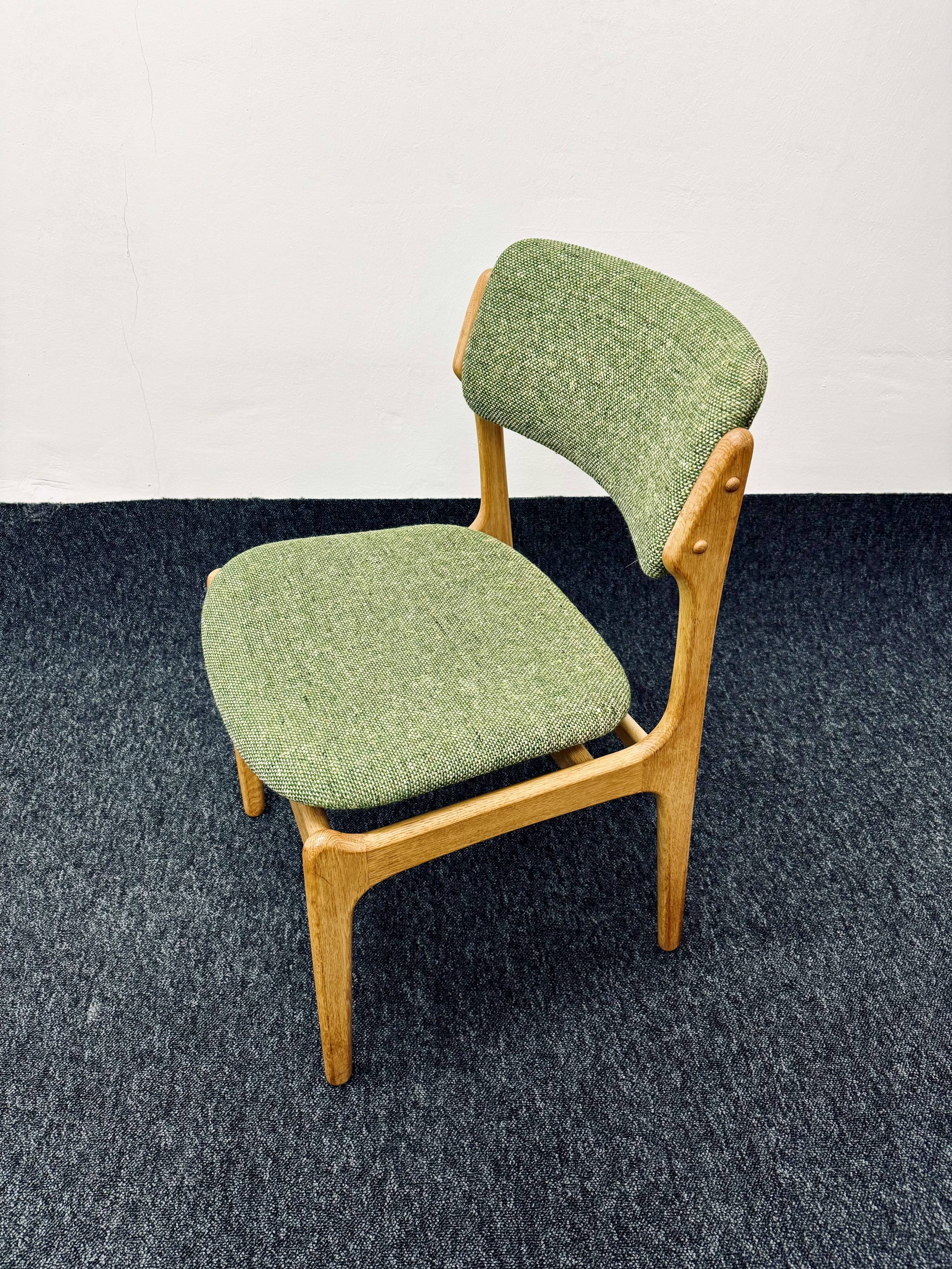 Set of 4 Danish Oak Dining Chairs by Erik Buch for O.D. Mobler
