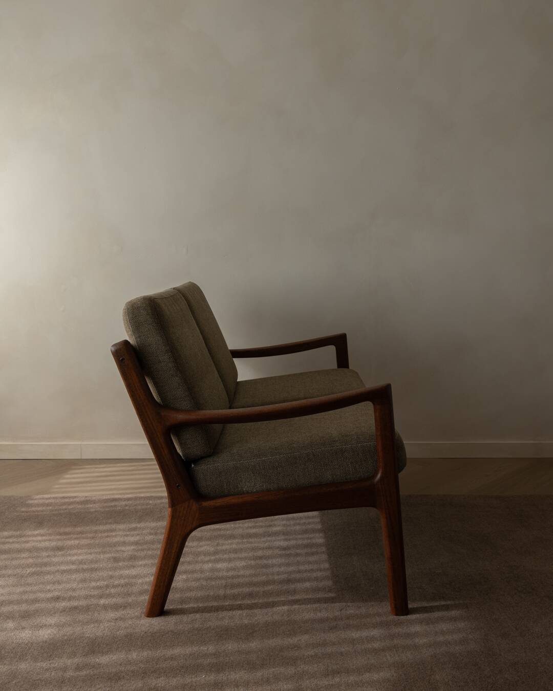 Vintage Senator Two-Seater Sofa by Ole Wanscher for Cado Danish Teak 1960s