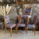 4 vintage chairs