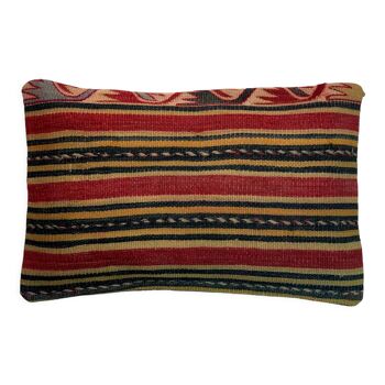 Housse de coussin kilim turc vintage, 30 x 50 cm