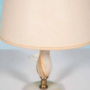 Bohemian table lamp from the 60s/70s, onyx and brass regency.