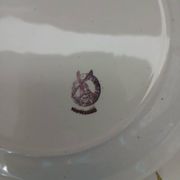 6 vintage Moulin des Loups dessert plates