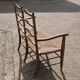 Arts and Crafts oak love bench