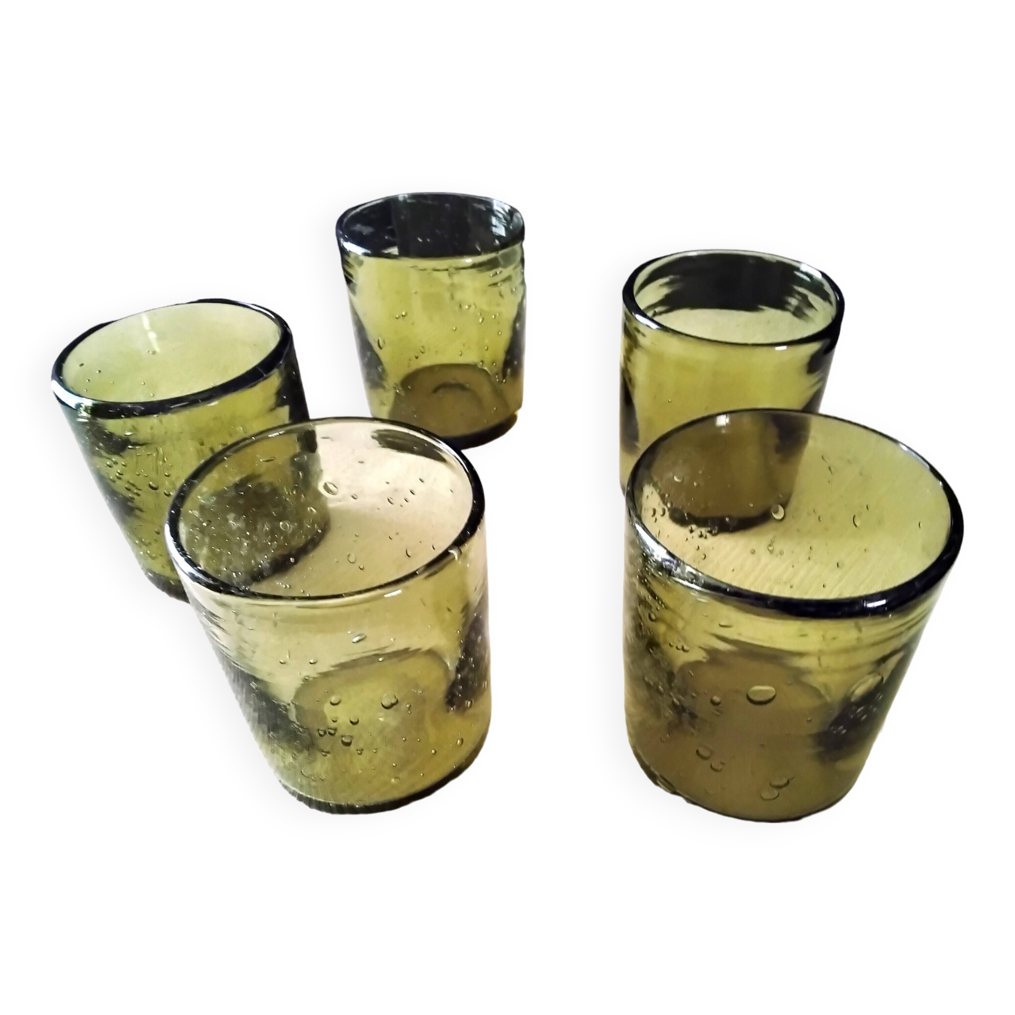 5 Biot bubble glass whiskey glasses?