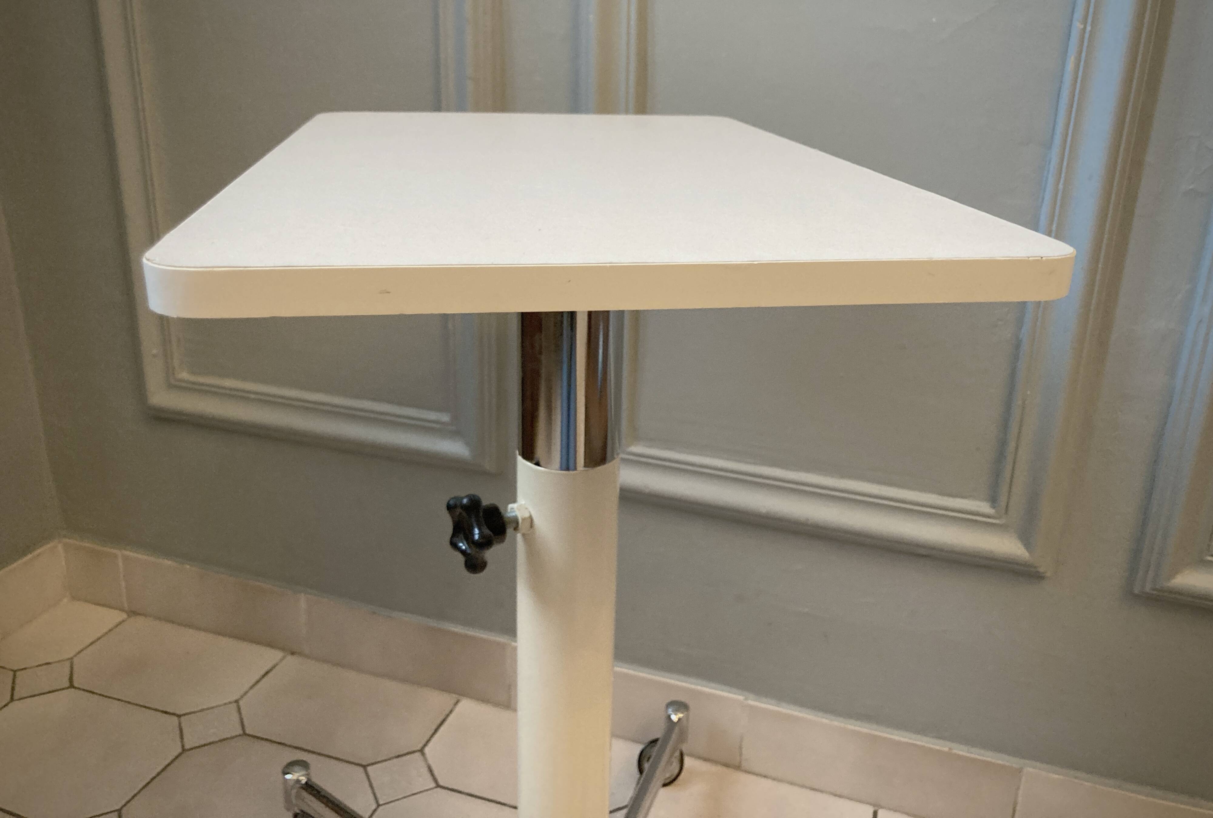 Side furniture with chrome wheels from the 60s