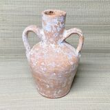 Terracotta amphora vase