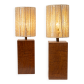 Ensemble de deux lampes de table françaises