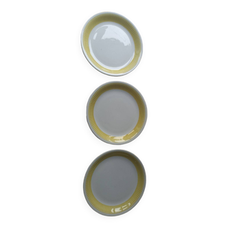 Yellow and white Fenal Badonviller dishes from the 1920s