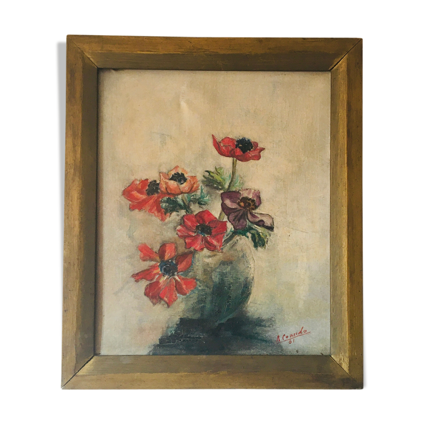 Signed oil on canvas, 1950s