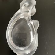 Vide poche chat en cristal dépoli