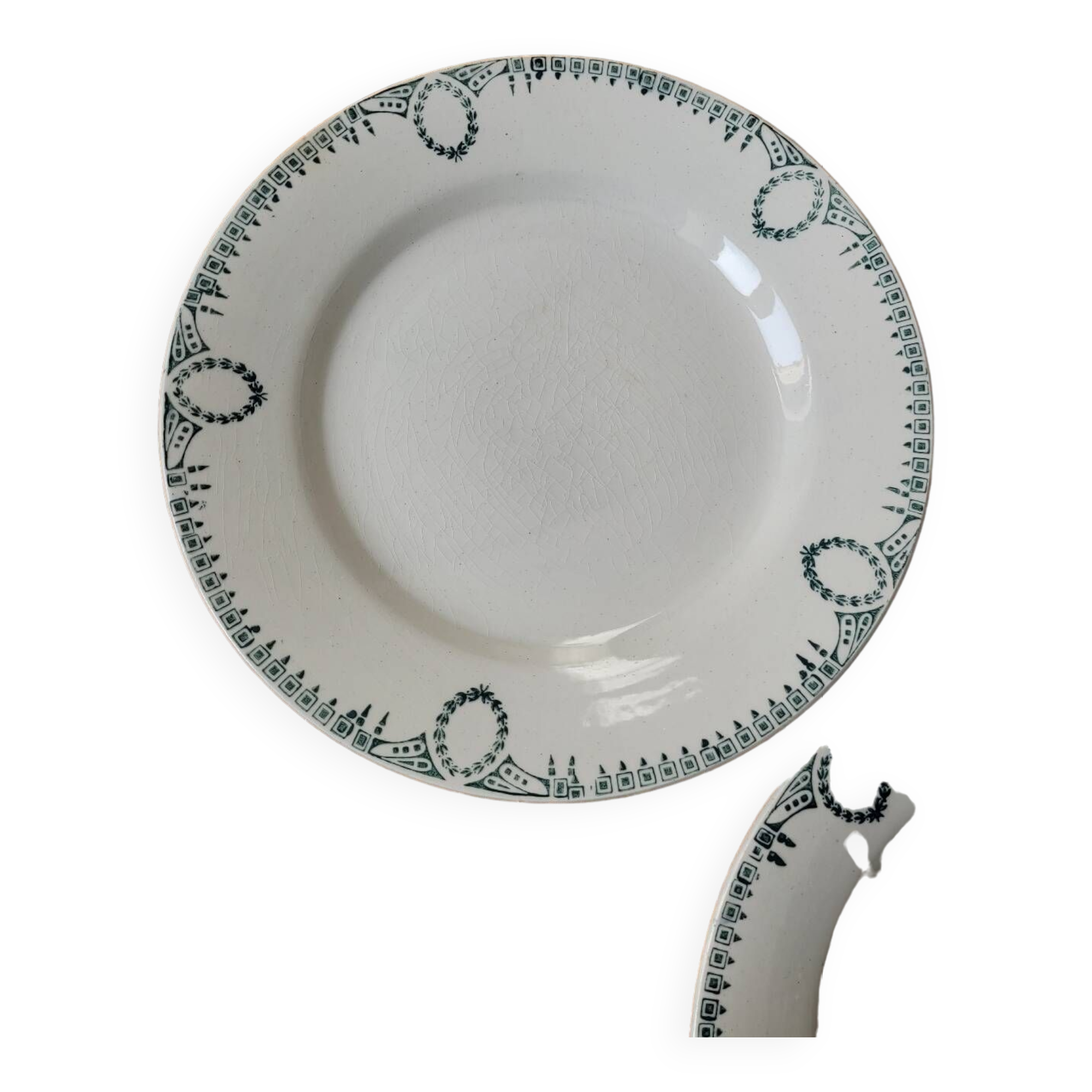 Set 6 soup plates and 6 flat plates n°418 ceranord
