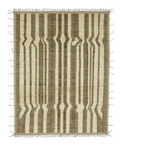Handwoven Turkish Rustic 285 cm x 369 cm Beige Wool Carpet