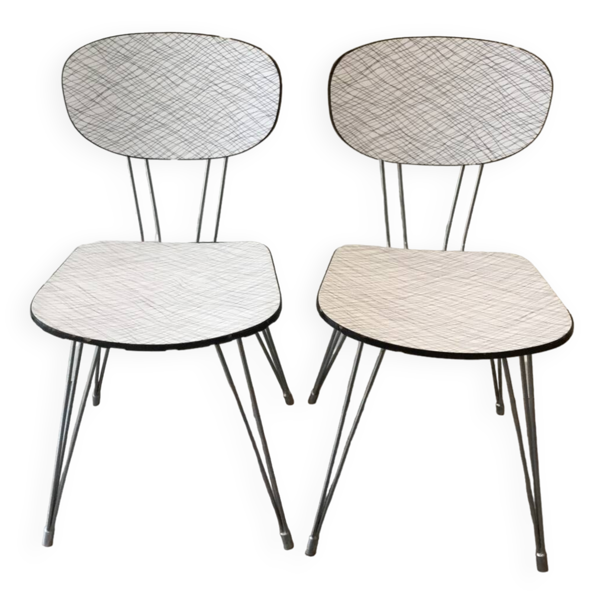 Set of 2 Formica chairs