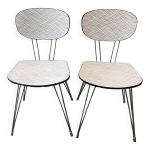 Lot de 2 chaises en formica