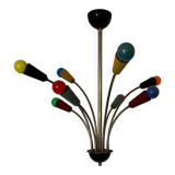 Multicoloured Sputnik chandelier from the 1960s.