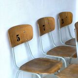 Chaises d'école, lot de 6