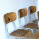 Chaises d'école, ensemble de 6