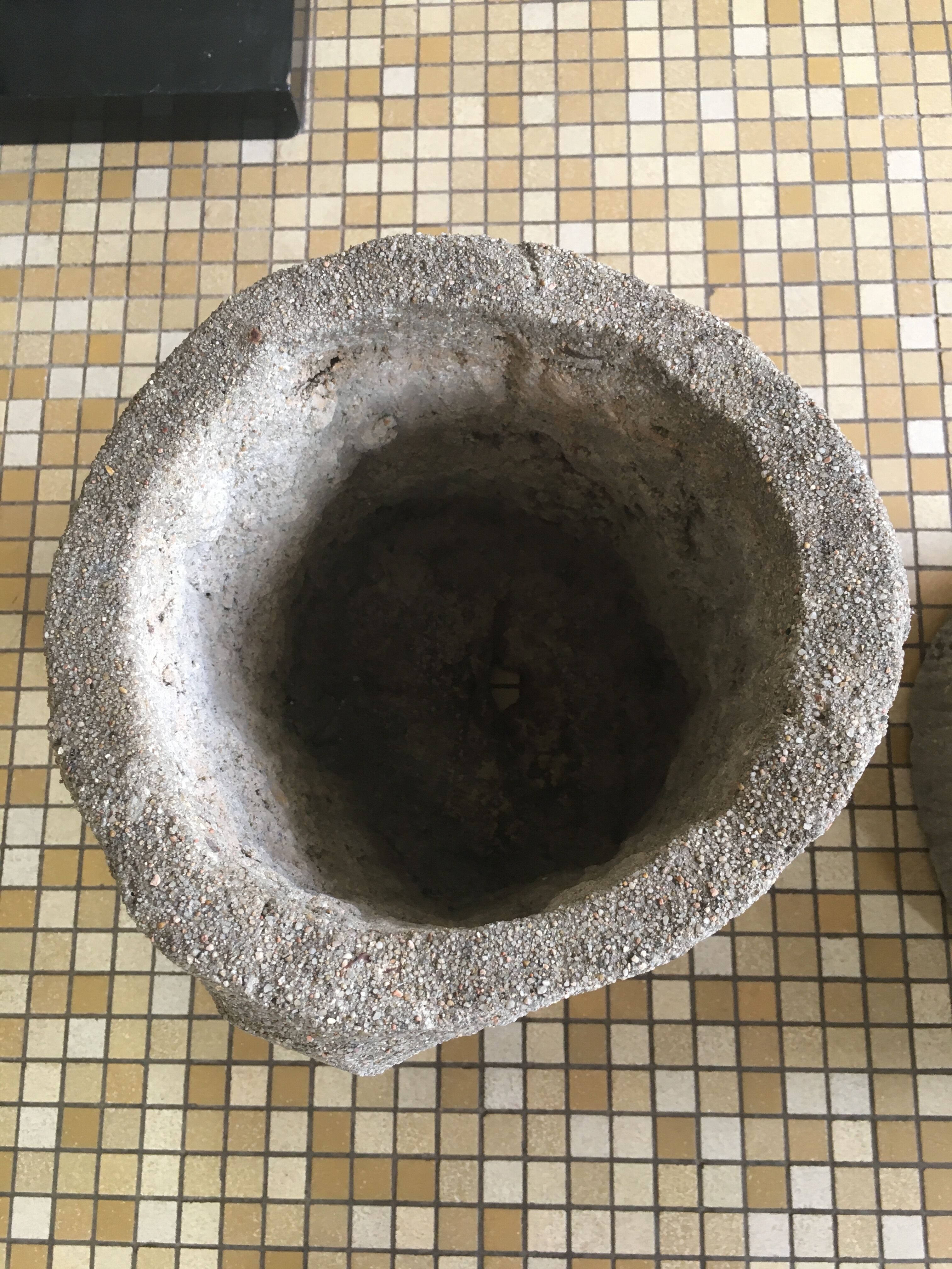 Pair of concrete planters