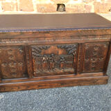 Bureau de ministre chêne style henri II breton 1900s