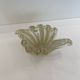 Murano Barovier 'Zebrati' Decor Glass Shell Bowl Hollywood Regency, 1960s