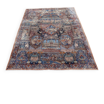 Grand Tapis Kashmar en laine , Perse vers 1950