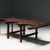 Table Organique Rustique De Forme Libre, France, Fin 19ème Siècle