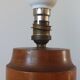 Floor lamp - vintage turned wood side table from the 60s